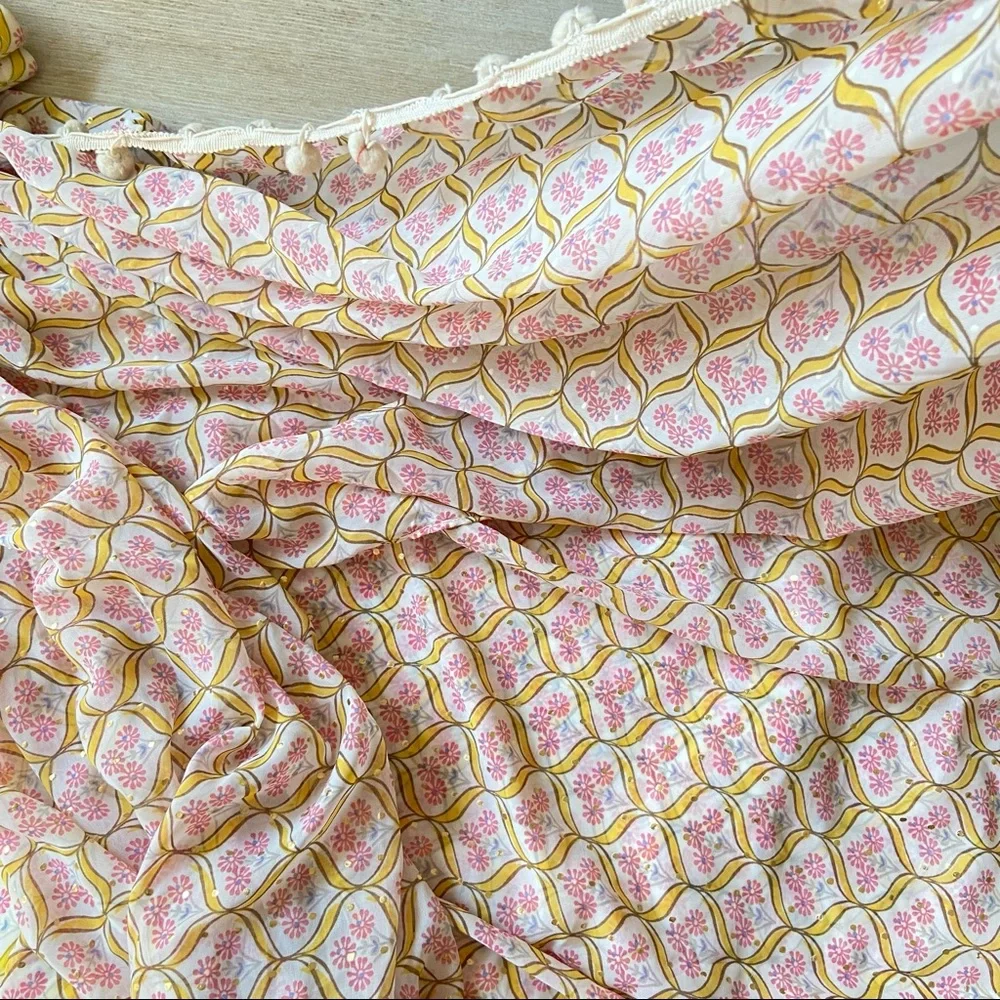 New - Global Desi - Frilled Stitched Saree Dress - Never Worn - Ready to Wear - Picture 15 of 17